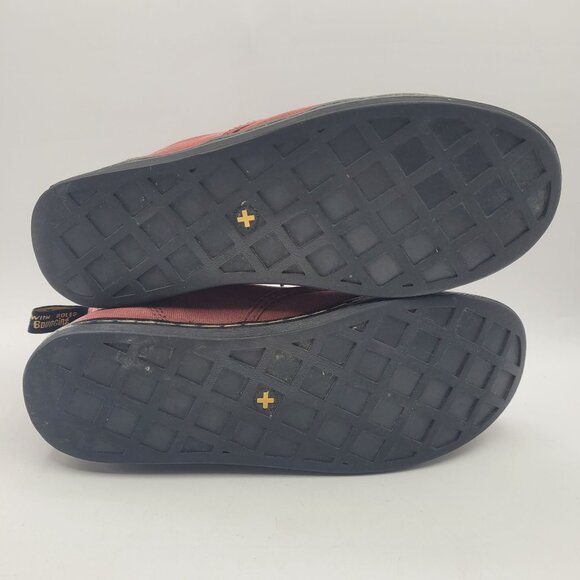 Dr. Martens Shoreditch Women's Sz 9 Canvas High Top Sneakers Boots Red - Picture 7 of 16